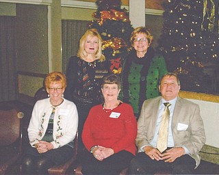 The Mahoning Retired Teachers Association recently gathered at the Georgetown Banquet Center in Boardman to install officers for the coming year. Past trustee June Logan conducted the installation. The purpose of the organization is to connect with friends, keep informed on legislative news, support various community service projects and offer yearly scholarships to Youngstown State University’s School of Education students. For information, visit mahoningcountyretiredteachers.com. Above, front row from left, are Susan Harris, president; Angie Bilkie, second vice president and membership chairwoman; and Phil Buto, first vice president and program chairman. Back row, from left, are Debbie Mettee, treasurer; and and Mary Grace Fowler, secretary.
