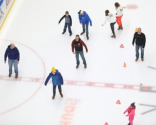 Ice skating during First Night Youngstown, Sunday, Dec. 31, 2017, at the Covelli Centre in Youngstown. ..(Nikos Frazier | The Vindicator)