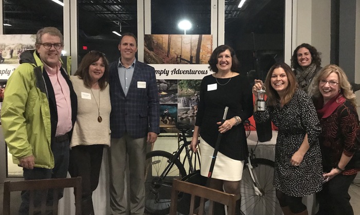 Visit Lawrence County hosted its 29th annual dinner Dec. 14 at the Crane Room Terrace. The program highlighted 2017 successes, the power of social media, the tourism grant and membership benefits with what is being planned for 2018. Three businesses were honored for milestone anniversaries: Celebrity Series at Westminster College, 50 years; Blocher Jewelers of Ellwood City, 110 years; and the family at Apple Castle, 150 years. A group of attendees, above from left, included Steve Craig, commissioner; Cindy Falotico, VLC president; Mike Lysakowski; Carrie Goff; Katie Seminara-DeToro; Angie Urban; and Janet Falotico.