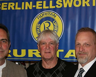 The Berlin-Ellsworth Ruritan Club recently welcomed its newest members, Jay Rhinehart and Steve Reph, at a meeting in Berlin Center. Rhinehart is employed at the Mahoning County jail and lives in Boardman. Reph is a neonatal intensive care travel nurse specializing in dialysis management education. He lives in Berlin Center. For information on how to become a member, call Denny Furman at 330-565-3365. Above, from left, are Rhinehart; Lee Hawkins, president; and Reph. 
