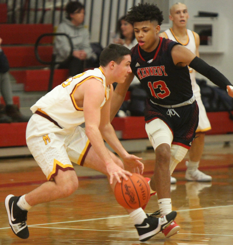 William D. Lewis The Vindicator Mooney's Johnny Murphy33 drive around JFK's  Hyland Burton(13.)