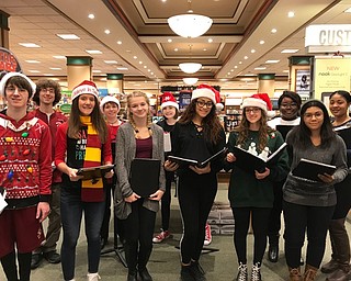 Neighbors | Zack Shively.Cardinal Mooney choir students joined in on the school's take over of Barnes and Noble. They sang Christmas carols for shoppers in the store.