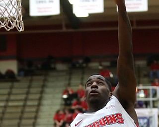 Youngstown State forward Naz Bohannon (33) goes up for a layup in the second half of a NCAA college basketball game against UIC, Thursday, Jan. 18, 2018, in Youngstown. UIC won 92-78...(Nikos Frazier | The Vindicator)