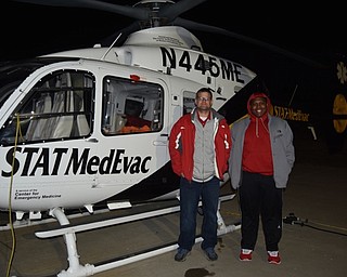 Neighbors | Submitted.The Community Connectors program joins together students with community members in the students' field of choice. Pictured is Marc Robenolt, an ICU nurse, and Nate Armstrong, a student at Austintown Fitch High School who plans on going to nursing school.