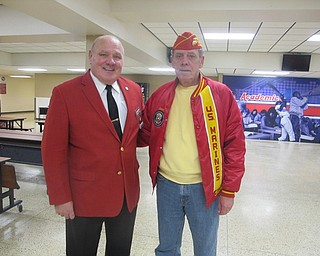 Neighbors | Zack Shively.The group of senior students also gave the veterans a certificate, bumper stinker and lapel pin while honoring them individually. Pictured, from left, are brothers Leo and John Connelly at the spaghetti dinner.