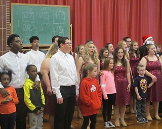 Neighbors | Zack Shively.All members of the BHS choir joined together for the final song, "Peace, Peace." Before the performance, director Linda Smrek asked any former students of the elementary in which they were performing to come forward. She also asked that siblings and "Little Spartans" join their family members or their "Big Spartans."