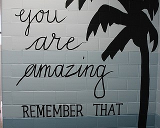 Neighbors | Abby Slanker.When entering a newly-remodeled restroom at Canfield Village Middle School, the girls are now greeted by inspirational quotes meant to inspire them and help them feel good about themselves.