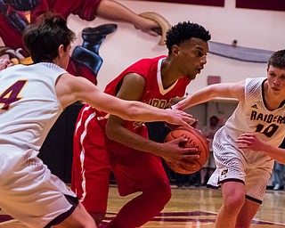 LaBrae #40 Walt Allie; South Range Chris Brooks (10) and Brennan Toy (4)