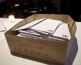 Letters to Al Adi and Rebecca Adducci, Director of the Detroit ICE Field Office sit in a box, Monday, Jan. 22, 2018, at Downtown Circle in Youngstown...(Nikos Frazier | The Vindicator)