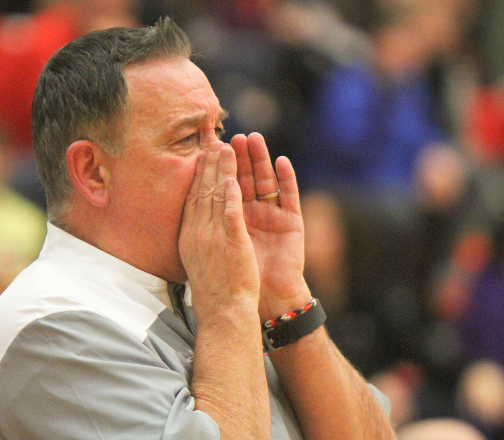 William D. Lewis The Vindicator Girard girls coach Andy Saxon logged his 400th career win against Lakeside 1-22-18  at Girard.