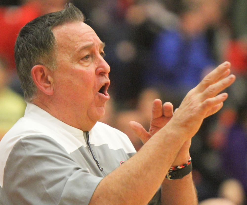 William D. Lewis The Vindicator Girard girls coach Andy Saxon logged his 400th career win against Lakeside 1-22-18  at Girard.