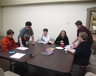 Neighbors | Zack Shively.The first meeting of the Apprentice's Inn group centered around making characters with abilities and backstories. Over the course of the next several months, the group will embark on a fantasy adventure.