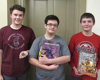 Neighbors | Zack Shively.The Boardman library's Teen Advisory Board created the Dungeons and Dragons event. Connor Zimmer (left), Daniel Pirone and Aidan Wittman (right) were the driving forces in making the event.