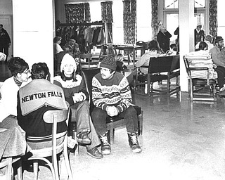 1978 Blizzard  Refugees from 1978 blizzard take shelter at the Newton Falls Community Center.