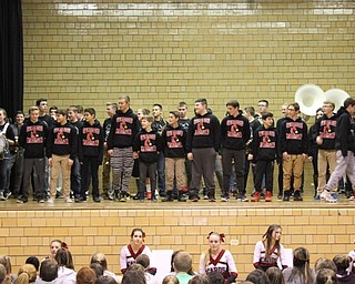 Neighbors | Abby Slanker.The Canfield Village Middle School seventh- and eighth-grade wrestling teams were recognized at the school’s annual Winter Sports Pep Assembly Jan. 26.