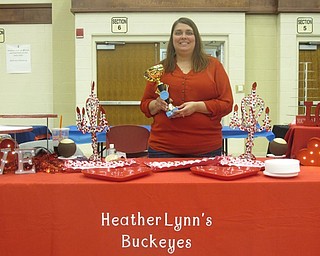 Neighbors | Zack Shively.The attendees of the Jazz and Dessert night got to eat 10 dessert samples throughout the night and then voted on the best professional and amateur bakers. Pictured, Heather Lynn's Buckeyes finished in first as the best professional baker.