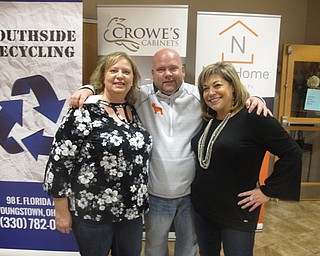 Neighbors | Zack Shively.The Chili Open Derby featured horse racing, food, drinks and an auction for a full room. Pictured are, from left, Shellie Duchek, Dan Dull and Mary Ann Carano. Carano and Dull cochaired the event.