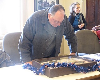 Neighbors | Zack Shively.The historical society placed a number of imformative pieces around a table about McKinley's life at the 175th birthday celebration for the former president.