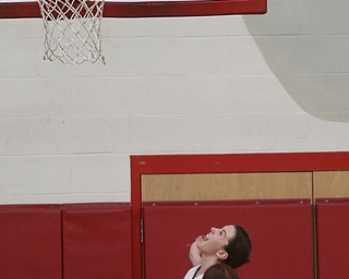 Columbiana's Taylor Hall (23) watches her layup in the fourth quarter of an OHSAA high school basketball game, Thursday, Feb. 8, 2018, in Columbiana. Columbiana won 36-23...(Nikos Frazier | The Vindicator)