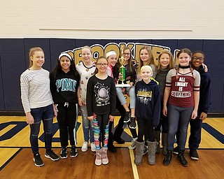 The sixth-grade girls basketball team at Brookfield Middle School recently finished second in the Erin Scullin Tournament in Greenville, Pa. Above, from left, are Hailey Higinbotham, Rayann Aldhamari, Luca Wells, Olivia McElrath, Cailey Wellman, Reanna Reardon, Parker Sheehan, Riley Jennings, Alyson Ruschak, Anna Larmen and Jasmine Hubbard.
