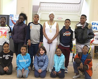Neighbors | Zack Shively.All of the Black History Month aimed to inspire and educate the families that came  to the event. Jocelyn Dabney taught through her stories, Pearlette Wigley, pictured, encouraged through Simone Manuel's life and the history of the country and Jennifer Kuczek used literature to open discussions about slavery and African American depictions in media.