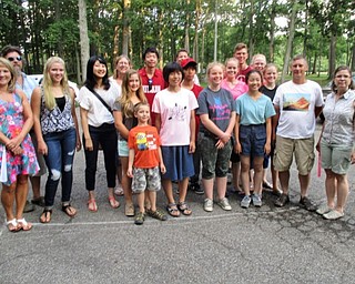 Neighbors | Submitted .Pictured is the full group of hosts and exchangees from the host program through 4-H, (front) David O'Reilly; (second row) Monica Tomlinson, Molly Jedell, Hinako Sato, Rachel O'Reilly, Momoko Mikuni, Kara Burcaw, Runa Kohara, Kevin O’Reilly, Amy O'Reilly; (third row) Rick Jedel, Allison Hart, Yuto Tanaka, Kaiya Imai, Krista Burcaw, Kaylee Burcaw; (fourth) Kevin Williamson, Kendrick Burcaw and Nancy Burcaw.