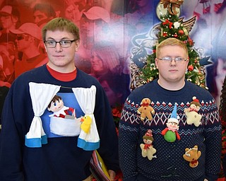 Neighbors | Submitted.Fitch high school has celebrated their "Five Days of Christmas" spirit week every year since 2015. Pictured, from left, Brock Kimble and David Gunger show off their best ugly sweaters on Dec. 19.