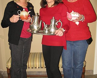The GFWC Ohio Boardman-Poland Junior Women’s League will host “Tea & Polite Society” at 1 p.m. March 10 at Poland Presbyterian Church, 2 Poland Manor Drive. Cost is $20 per person. Proceeds will go to local schools and women’s charities. Menu includes tea sandwiches, desserts and herbal teas. The event will feature a basket raffle and a selection of tea cups. Jessica Trickett from the Mahoning Valley Historical Society will be the speaker. Tickets are limited and available from any league member. For tickets, donations or information, contact Derrie Wilkes at 330-518-4422 or derrie@zoominternet.net. Above, from left, are Debbie Weaver, BPJWL president, and event co-chairwomen, Sperry Rongone and Joyce Martin.