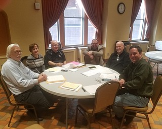 Kiwanis Club of Youngstown annual radio auction committee recently gathered to plan its upcoming 64th auction that will take place from 5 to 11 p.m. April 4 at the iHeart media facility, WNOI. Proceeds will benefit children in the surrounding communities. Committee members, above, from left, are Ron Chordas, chairman; Carla Hunter; Chuck Whitman; T.J. Meister; Tom Eisenbraun; and Mark Samuel.