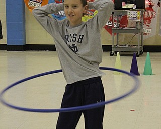 Neighbors | Abby Slanker.A Hilltop Elementary School fourth-grade student showed off his hula hooping skills during the American Heart Association’s Jump Rope for Heart on Feb. 8.