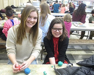 Neighbors | Zack Shively.Boardman High School students came to Market Street Elementary for the Big Spartans, Little Spartans program on Jan. 19. Pictured is Big Spartan Erin Higgins and Little Spartan Harper Liller.