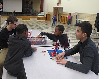 Neighbors | Zack Shively.The Big Spartans played games and did activities with the Little Spartans at Market Street Elementary. The program is designed to put high school students in leadership roles and give support to the younger studnets in the elementary schools.