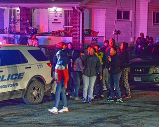 Youngstown police had a heavy presence late Saturday March 10, 2018 on Summer Street on the South Side, following reports of gunshots and an emotional crowd.  Crime scene tape blocked the intersection of Summer and Earle Avenue as police assessed the situation at a house in the 2100 block of Summer.  Witnesses reported hearing gunshots. Police assembled in the area at about 10 p.m.

Photo by Scott Williams - The Vindicator.