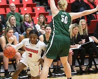  ROBERT K.YOSAY  | THE VINDICATOR..YSU Women went down to defeat against Binghamton 70-59  but not without a fight- The Penguins led by at least 10 at some point in the first half..-30-