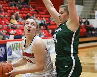  ROBERT K.YOSAY  | THE VINDICATOR..YSU Women went down to defeat against Binghamton 70-59  but not without a fight- The Penguins led by at least 10 at some point in the first half..-30-