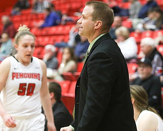  ROBERT K.YOSAY  | THE VINDICATOR..YSU Women went down to defeat against Binghamton 70-59  but not without a fight- The Penguins led by at least 10 at some point in the first half..-30-