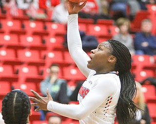  ROBERT K.YOSAY  | THE VINDICATOR..YSU Women went down to defeat against Binghamton 70-59  but not without a fight- The Penguins led by at least 10 at some point in the first half..-30-