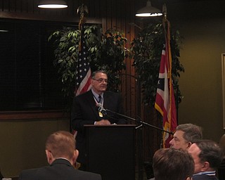 Neighbors | Zack Shively.The Austintown Growth Foundation added five new inductees into their Hall of Fame on Feb. 22 at Rachel's Restaurant. Pictured, Program chair Ken Carano began the event and spoke about each of the inductees.
