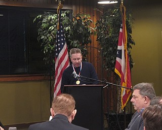 Neighbors | Zack Shively.Gregory Facemyer accepted the Austintown Growth Foundation Hall of Fame award on behalf of his late father, John Facemyer. John Facemyer worked hard to improve the community, creating events such as the Memorial Parade in Austintown.