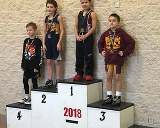 Neighors | Submitted ..Canfield wrestler, Jose Estrema won first place in the 56 pound weight class division in Sectionals on Feb. 4.