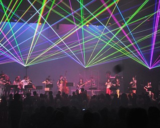 Neighbors | Submitted.The Boardman orchestra's Project Mayhem rock 'n' roll orchestra features a light show and lasers from Pittsburgh production company Lightwave International. Pictured, the orchestra jammed during last year's Project Mayhem show.