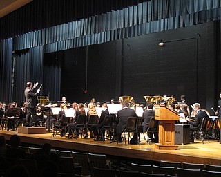Neighbors | Zack Shively.Poland's wind ensemble performed four songs, “The Crosley March,“ by Henry Fillmore, “Winds of Change“ by Randall D. Standridge, “Variations on a Korean Folk Song“ by John Barnes Chance and “Enchanted Spaces“ by Samuel R. Hazo" at the winter concert.