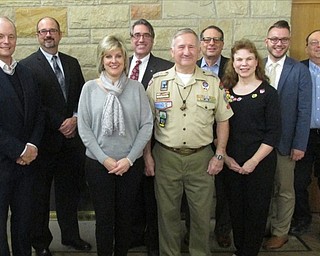 Neighbors | Submitted .The Whispering Pines District of the Great Trail Council, Boy Scouts of America 2018 Celebration of Scouting Breakfast Committee members are Mark Luke, Albin Dearing, Katie Burkey, Perry Chickonoski, Bill Moss, John Barkett, Laura Kupec, John Brkic and Mike Kupec.. 