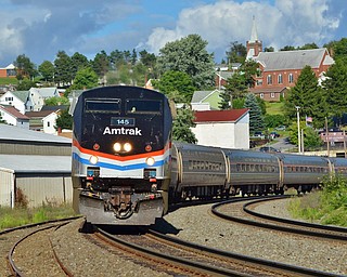 Amtrak's Pittsburgh to New York City train "The Pennsylvanian" in Gallitzin, Pennsylvania.

Photo by Scott William - The Vindicator
