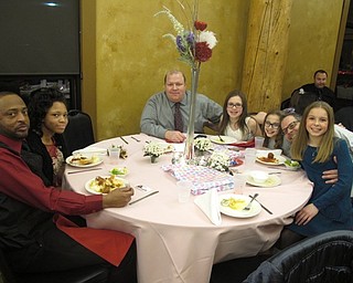 Neighbors | Zack Shively.Boardman Park had a Father Daughter Dance in the Lariccia Family Community Center on six nights, Feb. 9, 10, 15,16, 17 and 18. The night included dinner, photos and a dance. Pictured are fathers and daughters, from left and moving clockwise, Glenn Barnett, Amilia Johnson, Greg Smith, Jenna Smith, Angelee Blasko, Brian Blasko and Natalie Blasko.