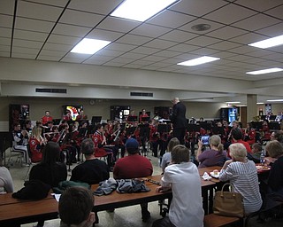 Neighbors | Zack Shively.The Austintown bands raised funds for new instruments and uniforms with their spaghetti band dinner on Feb. 24. Pictured, the Fitch Symphonic Band played a selection of marches by Aaron Copland, a medley of songs from BBC's "Dr. Who," and songs from the movies "La La Land" and "The Incredibles" in the Fitch cafeteria.