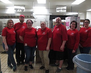 Neighbors | Zack Shively.The Austintown band parents organized the Fitch Band Spaghetti Dinner. They arrived at the school around 6 a.m. to begin setting up the event and cooking. The gave the attendees spaghetti, salads, cupcakes and beverages.