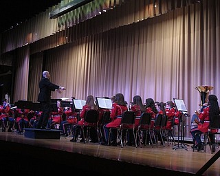 Neighbors | Zack Shively.The Austintown Fitch bands performed in the Fitch auditorium on March 7. The concert featured the freshman band (pictured), the concert band, the symphonic band and two ensembles.