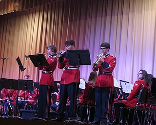 Neighbors | Zack Shively.The Austintown Fitch band concert began with a trumpet trio that performed "Three Cadets" by F.H. McKay. Pictured are Nick Mattiussi, Pat Coleman and Josh Yeager.