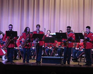 Neighbors | Zack Shively.The Fitch band concert featured two ensembles. Both ensembles performed at a solo and ensemble competition earlier in the school year. Pictured, the saxophone quintet of Zack Kimble, Maeson Green, Matt Smutny, Amani Wadi-Ramahi and Matt Krawick performed Percy Hall's "Dance-A-Jig."